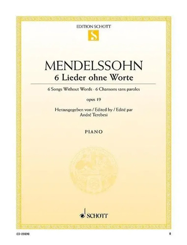 Lieder ohne worte op 19 - lieder, |