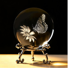 3D-Laserkristall-Schmetterling