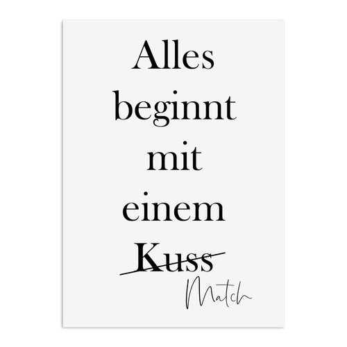 Postkarte match valentinstag - postkarte,