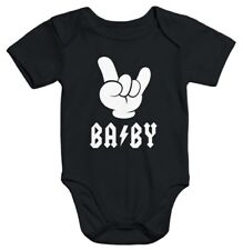 Kurzarm Baby Body BABY Hardrock Heavy Metal Bio-Baumwolle Moonworks®