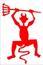 Aufkleber timanfaya teufel - aufkleber,