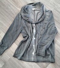 Jacke, Shirtstoff, wie tredy, L, GinaLaura, grau