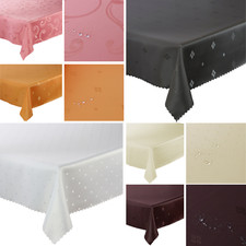 Tischdecke Fleckenresistente Tischtücher Weiß Ecru Braun Grau Grafit Rosa Orange