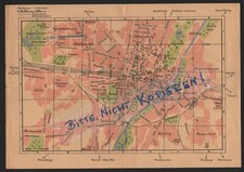 Landkarte city map 1946