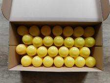 28 Maxi-Ü-Ei-Kapseln, leer, gelb, 8,0 cm hoch, zum Basteln, Tombola,...