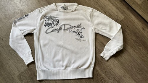 Camp david pullover weiß - david,