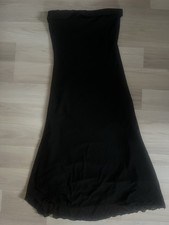 Shein schwarzes bandeaukleid - shein,