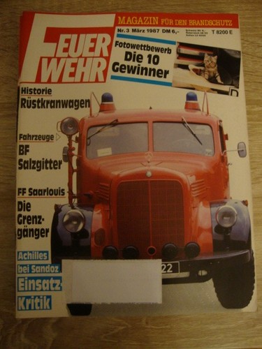 Feuerwehrmagazin märz 1987 - feuerwehrmagazin, märz_1987