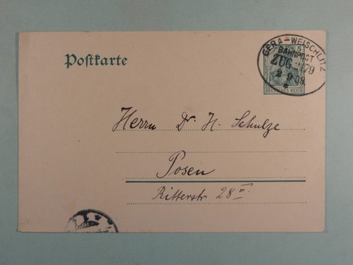 Reich ganzsache aus - dt.,