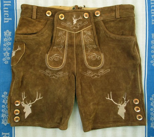 Braune lederhose - braune,