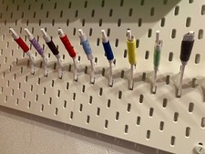 10x Garnrollenhalter passend für IKEA Skadis System in weiß PETG Ordnung