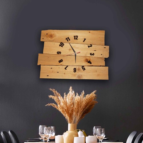 Holz wanduhr rustikal - rustikal, diy