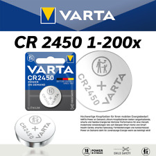 Varta CR2450 3V 1-200 1er Blister Retail Markenqualität Industrieware DHL