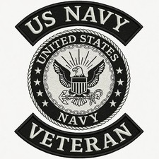US Navy Veteran 3 Piece Back