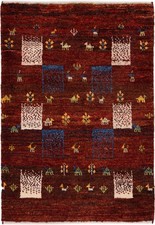 Perser Gabbeh Teppich Rot