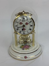 🕰️ Hermle Drehpendeluhr – Porzellan – Quartz – Blumen – Vintage