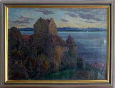Meersburg - Öl auf Leinwand 67X49 cm, unsigniert, gerahmt