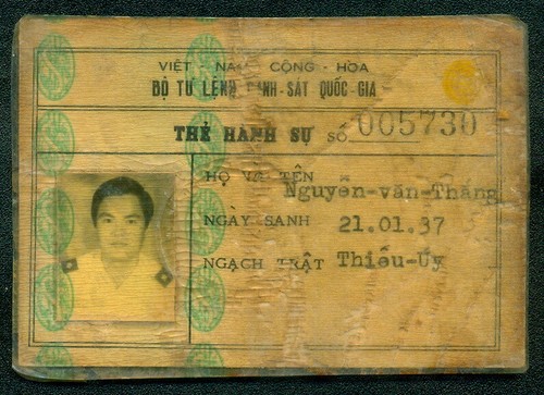 Vietnam vnch polizeiausweis - vietnam,