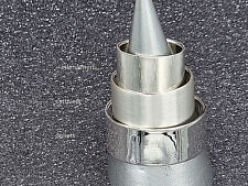 Sterling Silber 925 Ring Freundschaft 10 mm breit satiniert/eismattiert/poliert