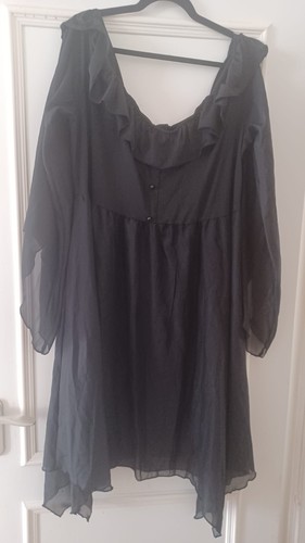 Gothik kleid schwarz mit - gothik,