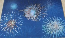 Lenticular-Wackelbild - Sylvester Feuerwerk - Postkarte ungelaufen - !!