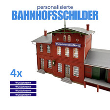 Bahnhofsschild personalisiert - bahnhofsschild,