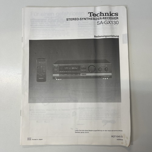 Technics bedienungsanleitung - technics,