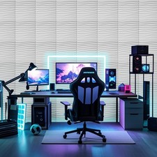 20x 3D Wellenmuster Wandpaneele Hochsteifes PVC,30cm,Nicht Verformbar,Wasserfest