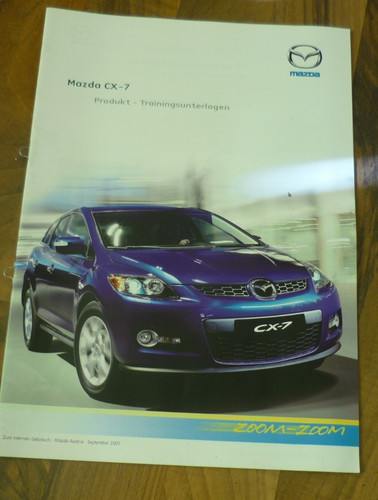 Mazda schulungsunterlagen - cx-7,