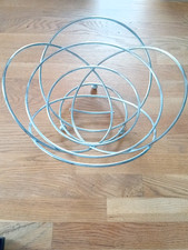 Obstschale Edelstahl  Obsthalter Orangenhalter Schale silber Design modern