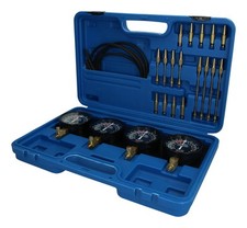 Brilliant Tools Synchron-Vergaser-Testgerät, mit 4 Synchronuhren, 26-teilig