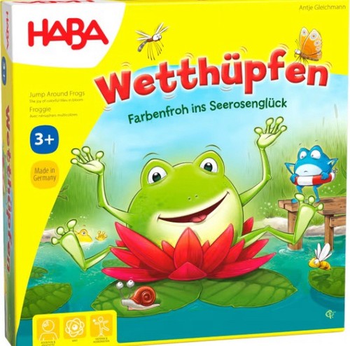 Haba wetthüpfen brettspiel - wetthüpfen,