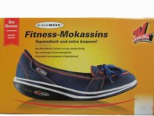 WalkMaxx Fitness Ballerinas blau 37 38 39 40 41 42 Po Rücken Mokassins Slipper