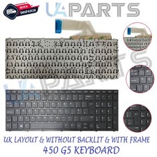 Für HP ProBook 450 G5 455 G5 470 G5 UK Layout Laptop Tastatur mit Rahmen