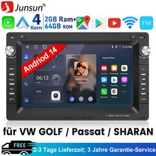 DAB+ Für VW T5 Multivan Transporter Android 14 Autoradio Carplay GPS Navi RDS BT