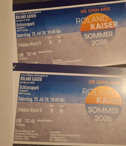 Tickets für roland kaiser - tickets,