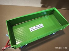 Siku Farmer 1:32 - 2Achs Seitenkipper Anhänger / 2377 / guter Zustand siehe Foto