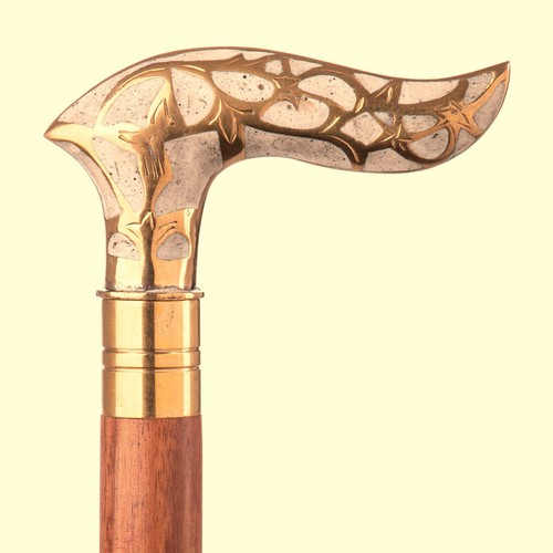 Spazierstock bronzeskulptur - spazierstock,