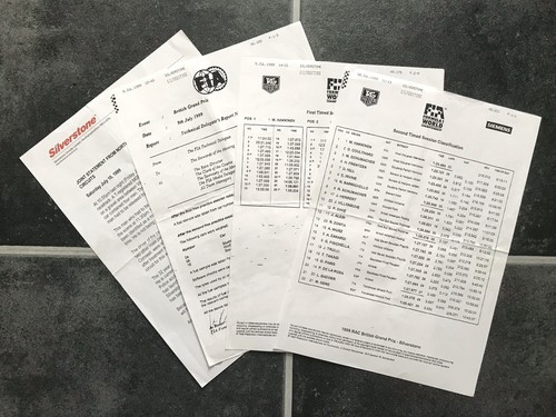 Vintage silverstone press - f1,
