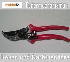 Gartenschere, Rosenschere, Astschere, Blumenschere, 210mm Leichtmetal