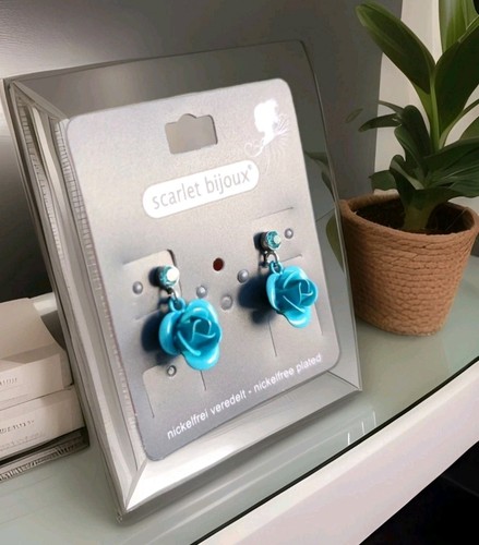 Paar ohrstecker alu rose - 1,
