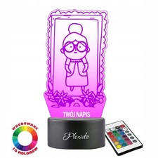 Personalisiertes 3D LED Nachtlicht für Oma Geschenk