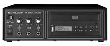 Monacor PA-802CD 15W Mono PA 3 Kanal Mischverstärker mit CD, schwarz
