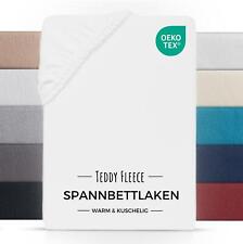 Winter Spannbettlaken Bettlaken Teddy Plüsch Warm Nicki Kuschelig Spannbetttuch