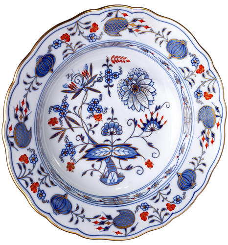 Meissen suppenteller buntes - meissen,