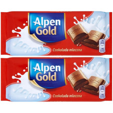  Alpen Gold Czekolada mleczna 80 g x 2 sztuk ZESTAWY