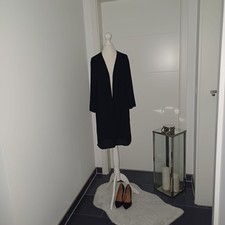  Neu Chiffonbluse lang schwarz