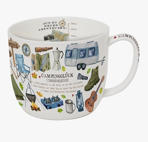 Jumbotasse campingglück - jumbotasse,