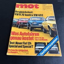 MOT 8/71 VW K 70 411 E Fiat 124 Special/Special T