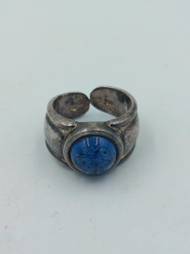 925 silber ring mit blauem - silber,